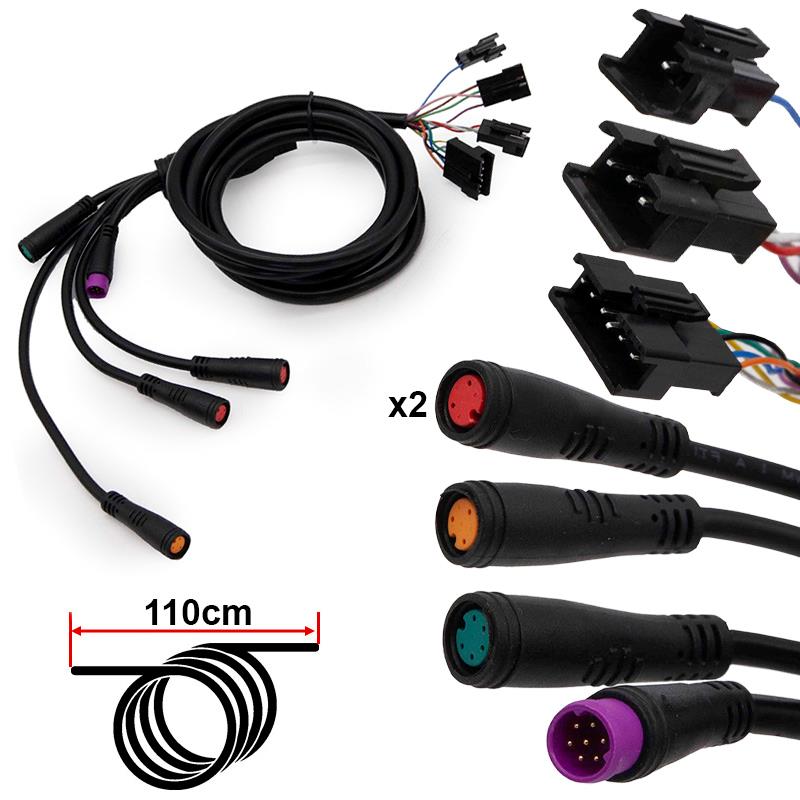Câble bus pour display/contrôleur modèle Smartgyro double - 1,15M Miscooter câble
