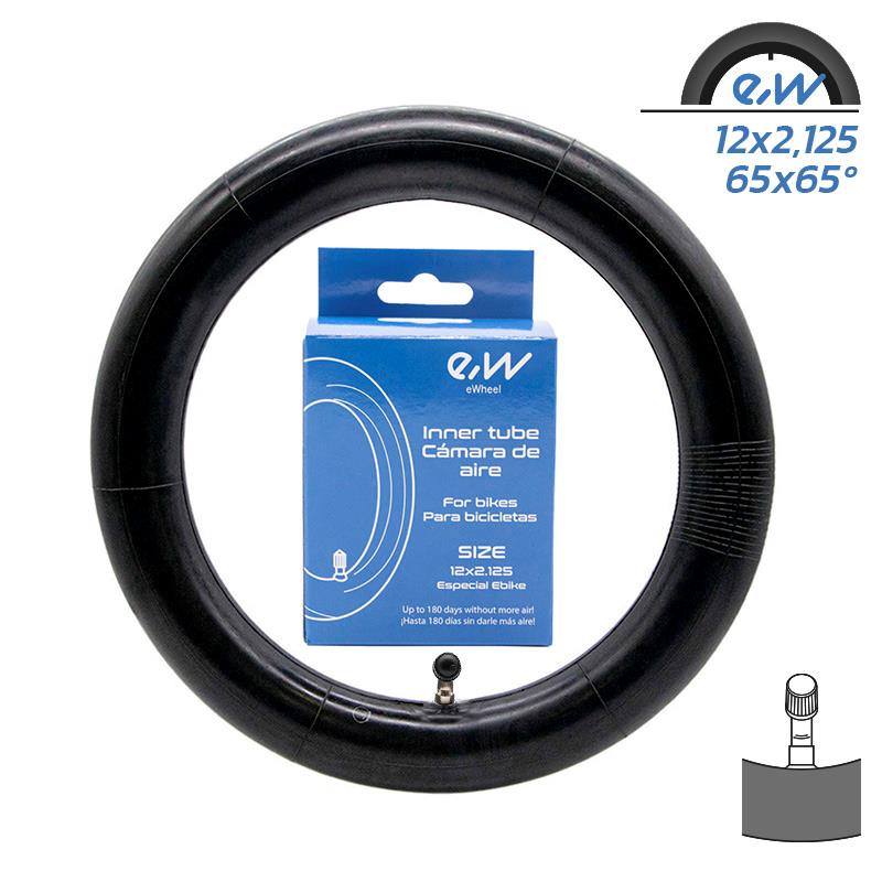 Chambre à air 12x (1,75 /2 /2,125) VC 90x90º Ewheel Miscooter
