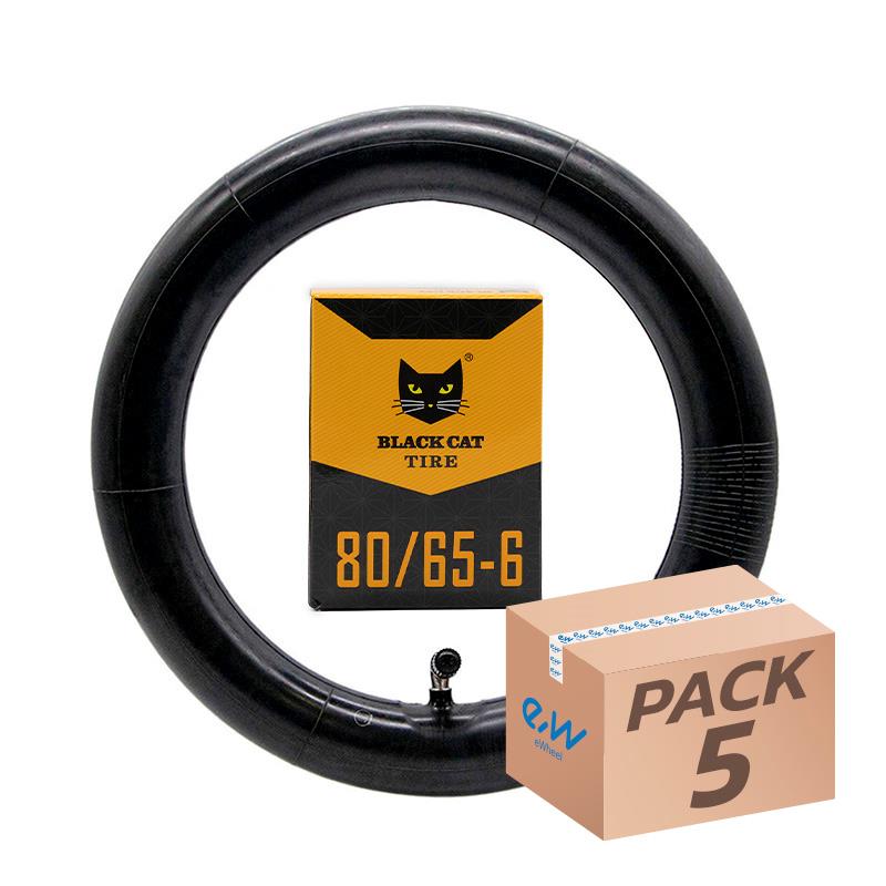 Pack de 5 Chambres à Air 80/65-6 VC 90x90° Black Cat Miscooter
