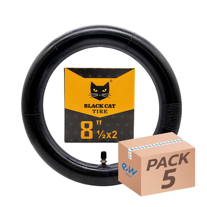 Pack de 5 Chambres à Air 8.5x2 Black Cat – Valve Droite – 5pcs Miscooter