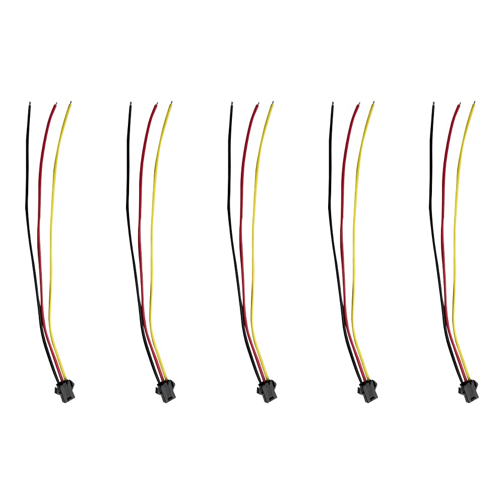 Prise connecteur JST 3 pin avec câble mâle ou femelle x5