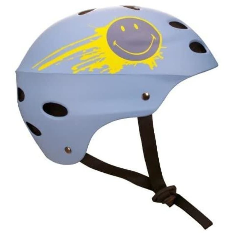 Smiley Street Sunshine Casque Bleu/Jaune Miscooter Accessoires