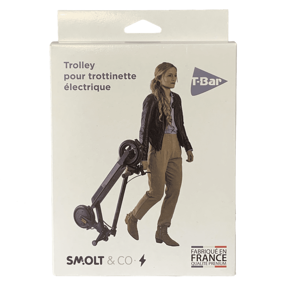 T-Bar Béquille Vertical + Trolley pour M365 ou clone Miscooter M 365