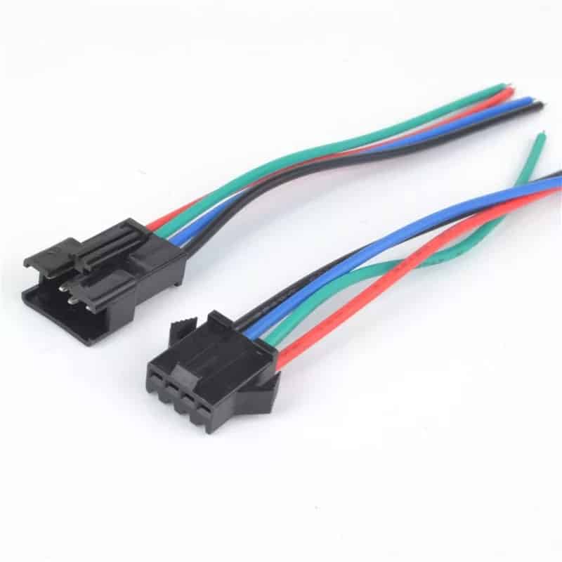Connecteur avec câble SM mâle et femelle