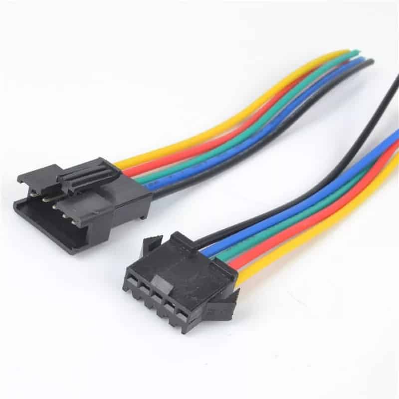 Connecteur avec câble SM mâle et femelle