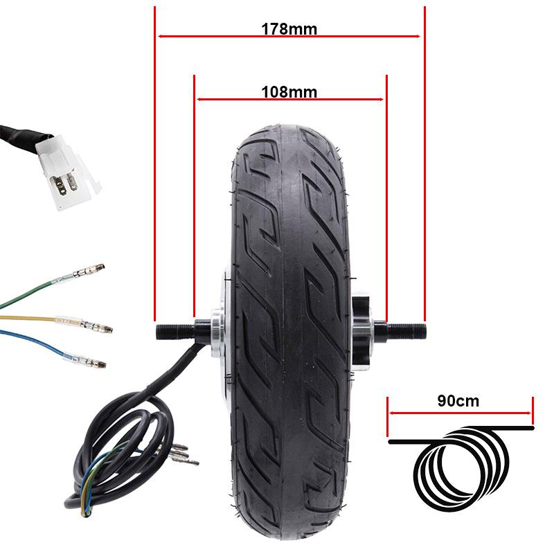 Roue moteur trottinette électrique - 500W (Max.800W)