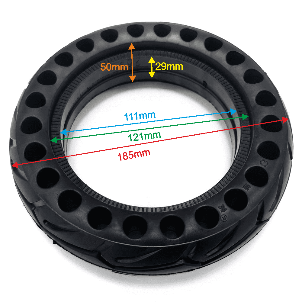 Roue pleine- 8X2 pouces Supreme / Kugoo / Urbanglide Miscooter Roue