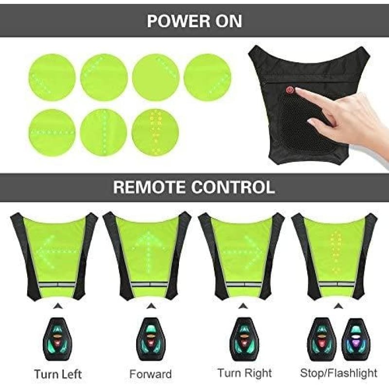 Dossard Gilet LED Clignotants Miscooter Accessoires