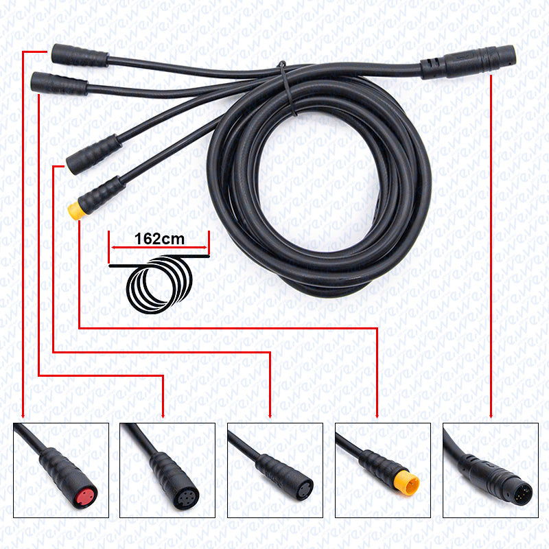 Câble connecteur guidon vers contrôleur M6 – Ecoxtrem Bison Miscooter 
