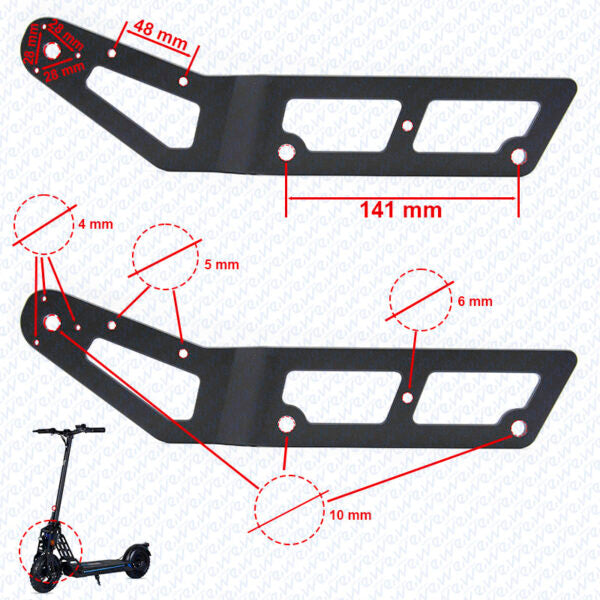 Bras de fourche avant M6 – Ecoxtrem Bison Miscooter 