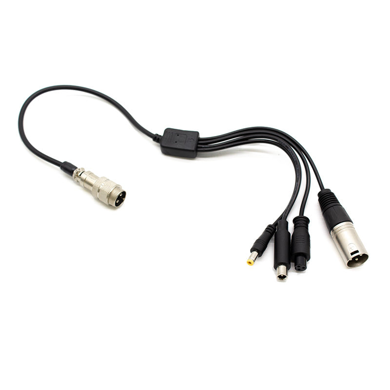 Câble convertisseur GX16 vers DC5,5 mm/DC8 mm/XLR/GX12 Miscooter 