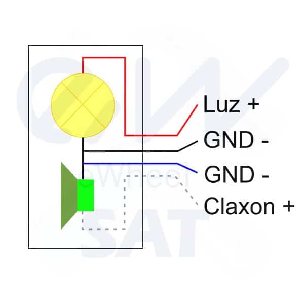 Phare à led avec klaxon - Trottinettes électriques Miscooter Accessoires