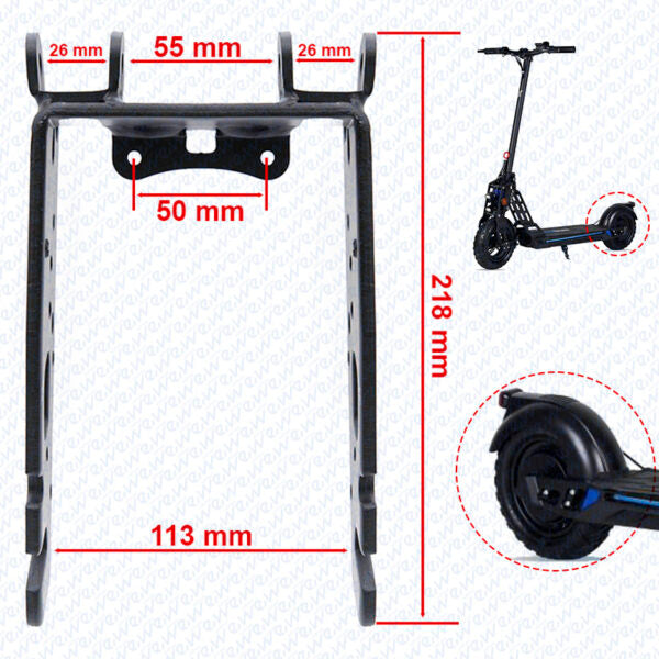 Bars oscillant arrière M6 – Ecoxtrem Bison Miscooter 