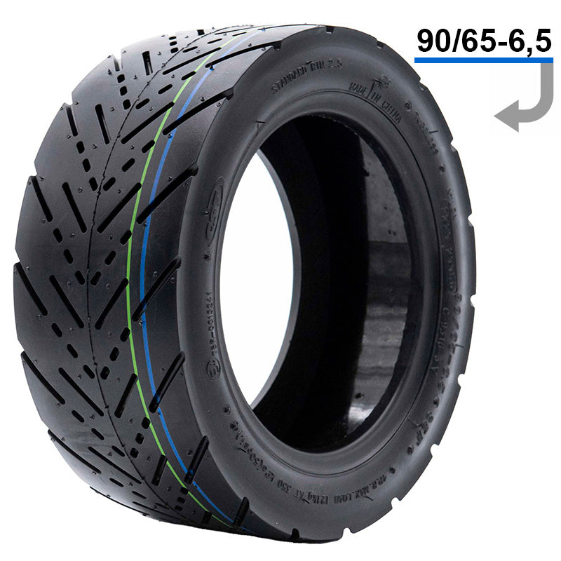 Pneu tubeless route 90/65-6.5 [CST] AVEC GEL ANTI-crevaison