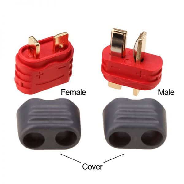 Connecteur T-DEAN Amass avec protecteur – Paquet de 10 unités.  – Trottinettes électriques Miscooter 