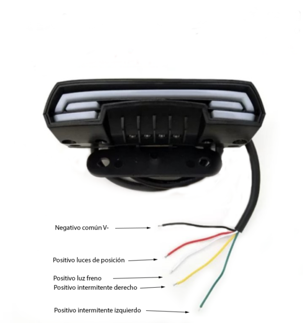 Clignotant avec feu de position (avec câble) Miscooter Accessoires