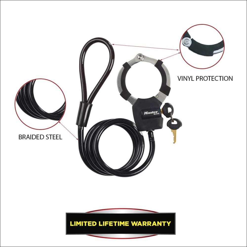 MASTER LOCK  Câble antivol  1m Miscooter Accessoires