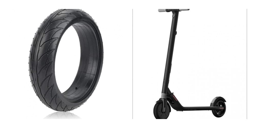 Pneu plein 8x2 pouces pour Ninebot ES1 ES2 ES3 ES4 Miscooter Roue