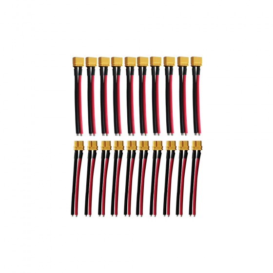 Prises Xt60 Avec câbles Males  / Femelles Miscooter 