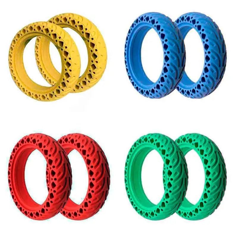 Paire Pneus Plein Couleur 8.5x2 Xiaomi M365 / Pro Miscooter pneu